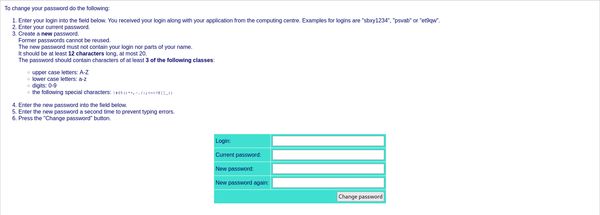 Technishe Universität Hamburg dumb password rule screenshot