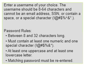 IRS dumb password rule screenshot