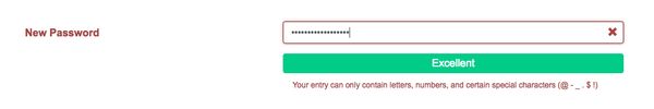 Synchrony Financial dumb password rule screenshot