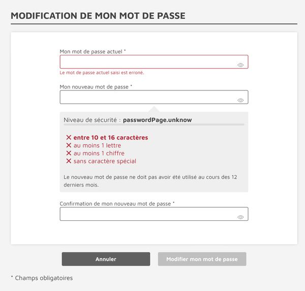 Crédit Mutuel de Bretagne dumb password rule screenshot