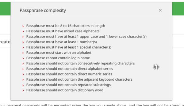 Pam360 dumb password rule screenshot