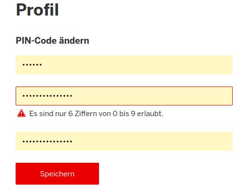 Mobility dumb password rule screenshot