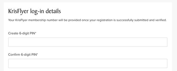 Singapore Airlines dumb password rule screenshot