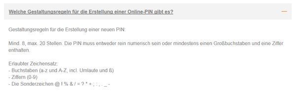 Sparda-Bank dumb password rule screenshot