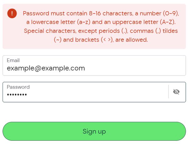 AirAsia dumb password rule screenshot