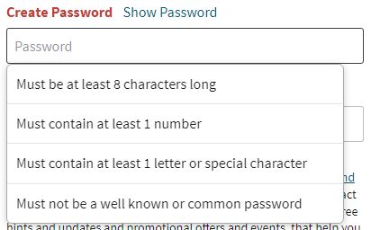Ancestry dumb password rule screenshot