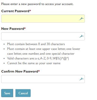 Rushmore Loan Management Services dumb password rule screenshot